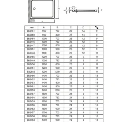 Jacob Delafon Receveur de douche Flight rectangle extra plat antidérapant 120 x 90 cm