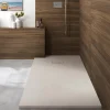 Receveur De Douche|Kinedo Receveur de douche Kinerock Evo 180x100 sable, texture minérale avec grille assortie et bonde extra-plate
