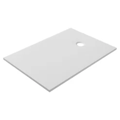 GoodHome Receveur de douche l.80 x L.120 cm blanc antidérapant Leira