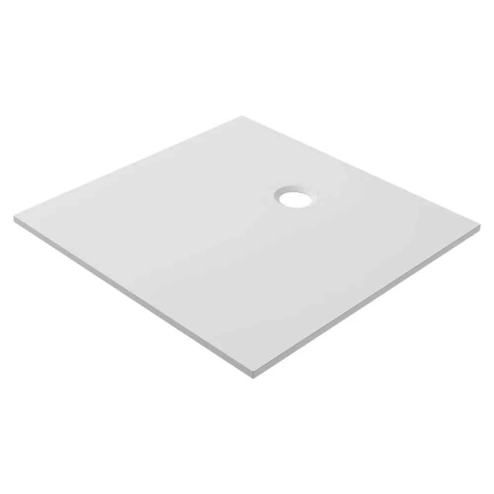 GoodHome Receveur de douche l.90 x L.90 cm blanc antidérapant Leira
