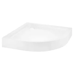 Receveur de douche quart de cercle à poser 90 x 90 cm, Dommel