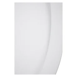 Receveur de douche quart de cercle à poser 90 x 90 cm, Dommel