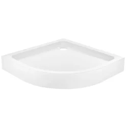 Receveur de douche quart de cercle à poser 80 x 80 cm, Dommel