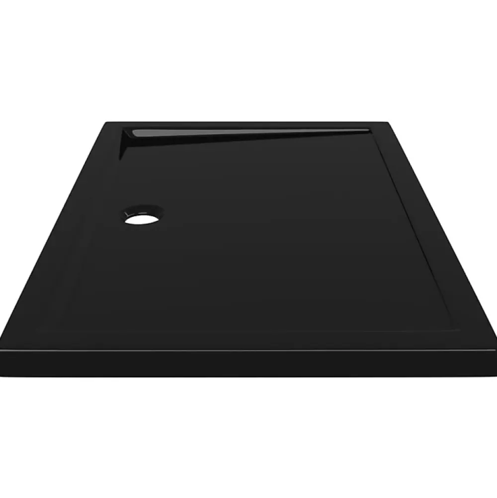 Receveur De Douche|Vidaxl Receveur de douche rectangulaire ABS Noir 70x100 cm
