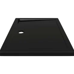 Receveur De Douche|Vidaxl Receveur de douche rectangulaire ABS Noir 70x100 cm