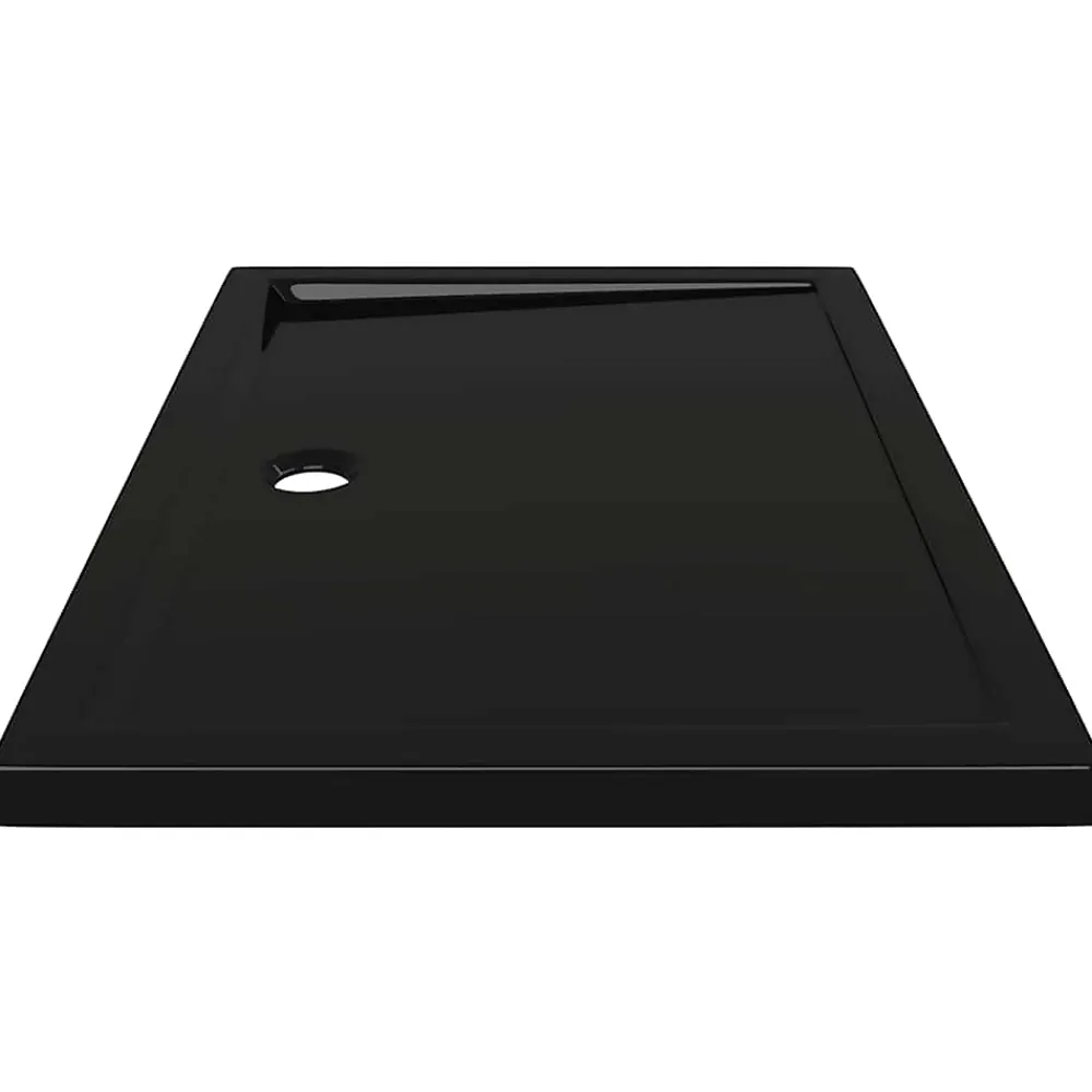 Receveur De Douche|Vidaxl Receveur de douche rectangulaire ABS Noir 70x100 cm