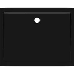 Receveur De Douche|Vidaxl Receveur de douche rectangulaire ABS Noir 70x90 cm