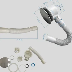 Receveur De Douche|Saniverre Receveur de douche SANA + bonde 90 x 120 cm blanc -