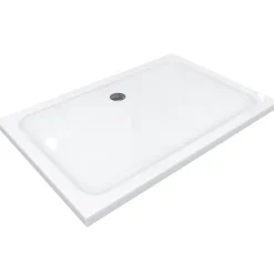 Receveur De Douche|Saniverre Receveur de douche SHIMMER 70 x 90 cm acrylique Blanc + bonde et siphon inclus -