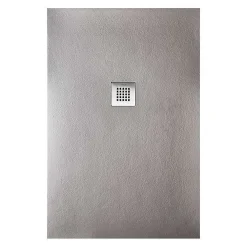 Sanycces Receveur de douche STRATO extra plat, Gris - 110 x 80 cm - Résistant et Facile à installer - Salle de bain - Douche