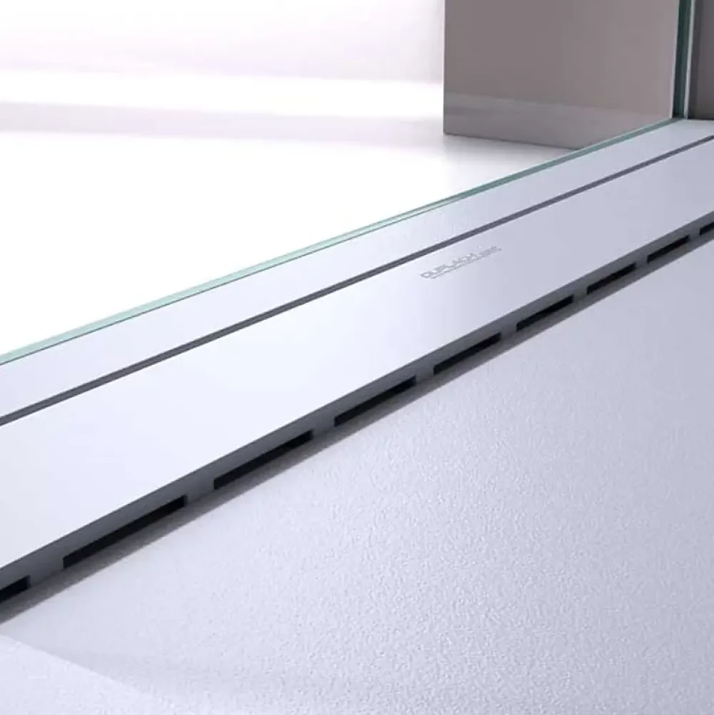 Receveur De Douche|Stano Receveur de douche 80x170 cm extra plat CLEVER en resine surface ardoisee blanc