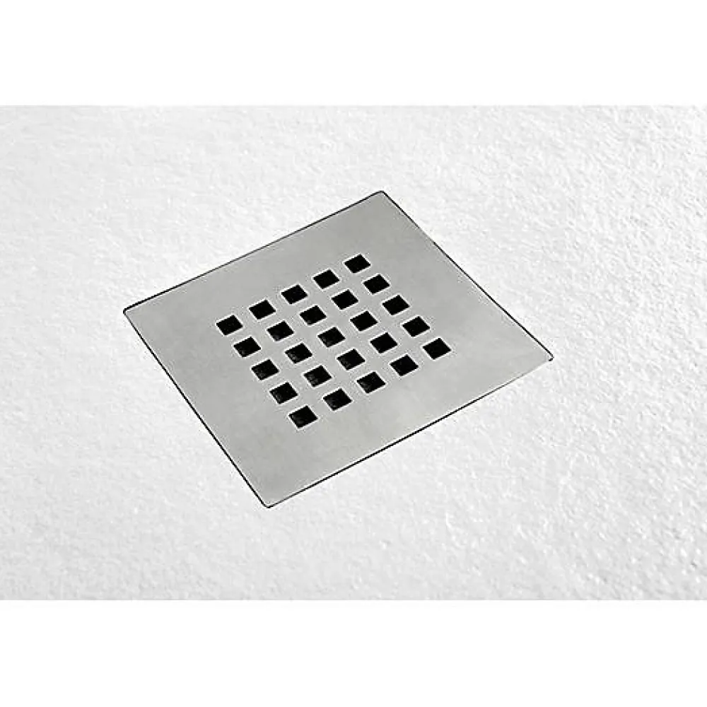 Receveur De Douche|Frascio New Tecnology Receveur de Douche 100X180 cm Ligne Vulcano Fin Blanc Perle Ral 1013 en Résine Synthétique et Poudre de Marbre - FRASCIO