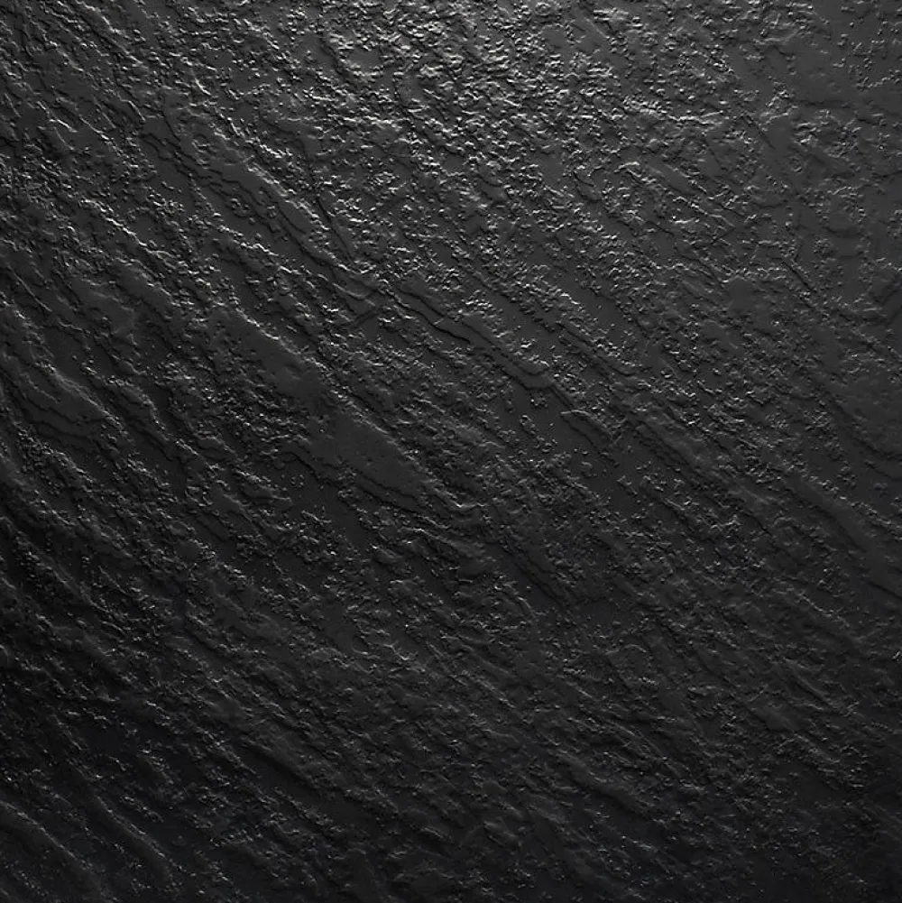 Receveur De Douche|Essebagno Receveur Résine 120 x 80 Façon Ardoise Noir