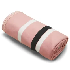 Gant De Toilette|Regatta - Serviette de plage motif/style rayé Rose p'le / Blanc (Taille unique)