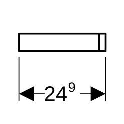 Geberit Réhausse 5 cm habillage blanc Lineo