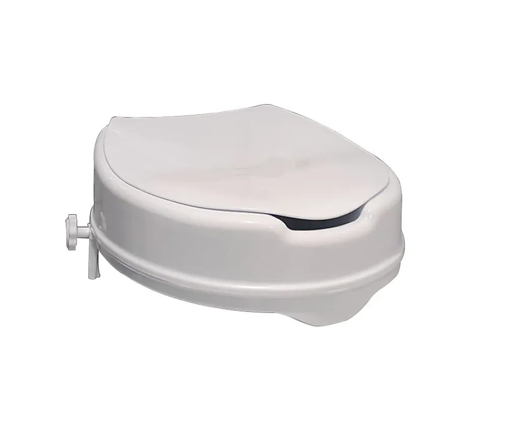 Godonnier Réhausse WC avec couvercle plastique blanc 10 cm