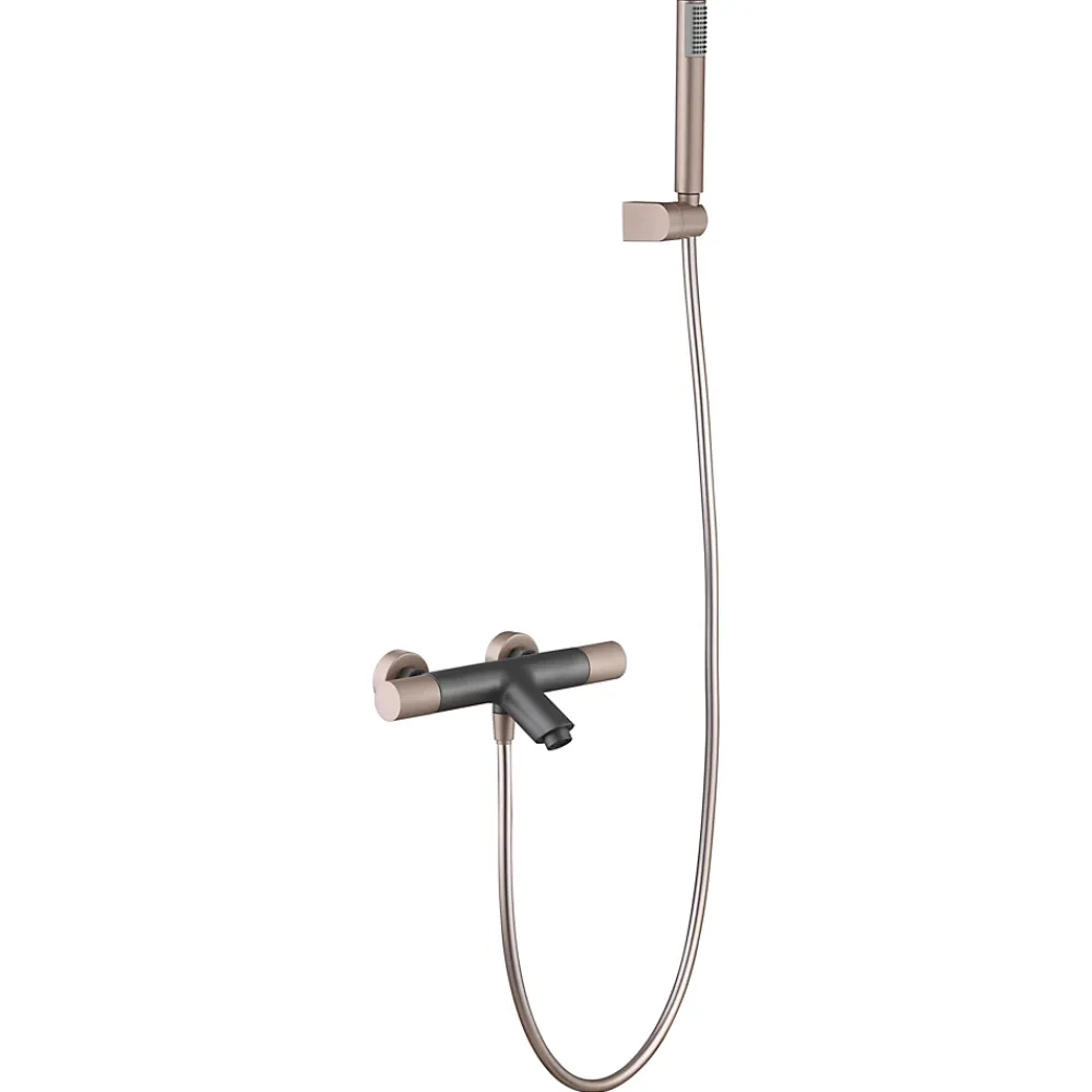 Robinet De Baignoire|Imex Products Robinet baignoiredouche thermostatique en laiton et zama couleur or rose