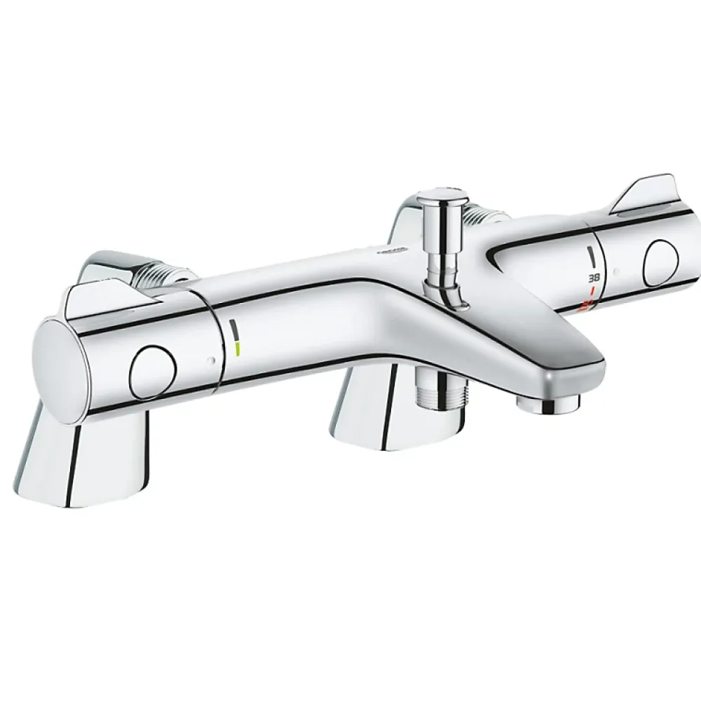 Robinet De Baignoire|Grohe Robinet bain thermostatique Grohtherm 800 avec colonnettes