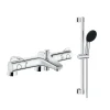 Grohe Robinet bain thermostatique Grohtherm 800 avec ensemble de douche 2 jets et colonnettes