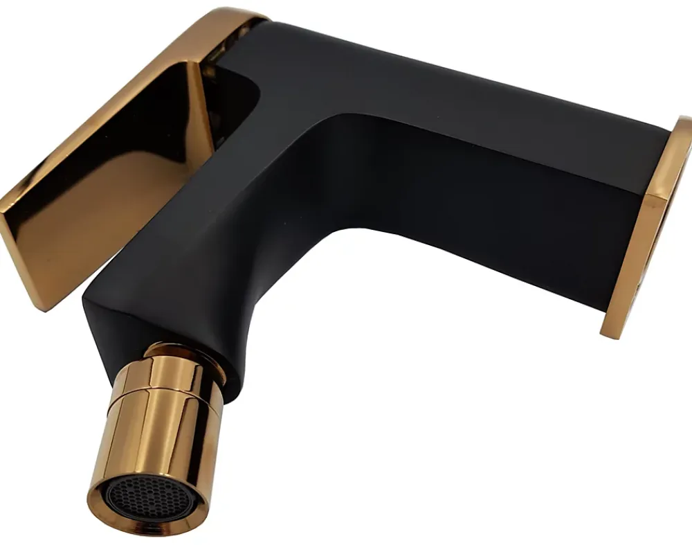 Invena Robinet Bidet Noir Monocommande Midnight