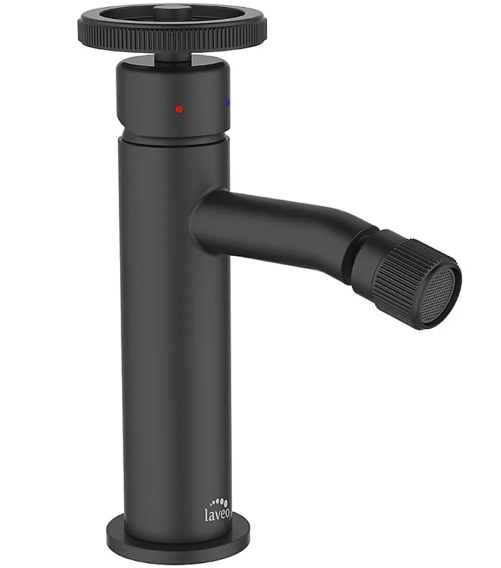 Laveo Robinet Bidet Noir Mural Monocommande Muro