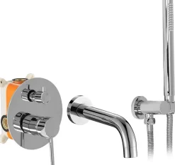 Robinet De Baignoire|Rea Robinet de baignoire encastré Lungo Chrome + box