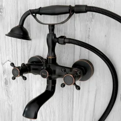 Rea Robinet de baignoire Retro Old Black