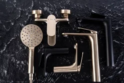 Rea Robinet de baignoire Marco Brush Gold
