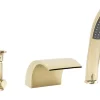 Robinet De Baignoire|Rea Robinet De Baignoire Riven Brush Gold
