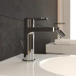 Kiamami Valentina Robinet De Bidet Avec Vidage À Clapet Et Aérateur Chromé Amalfi.