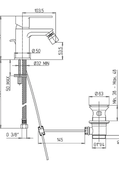 Kiamami Valentina Robinet De Bidet En Laiton Chromé - Nora