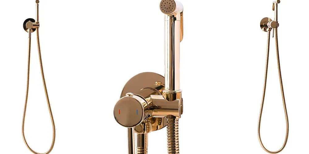 Rea Robinet de bidet encastré Lungo loop rose gold