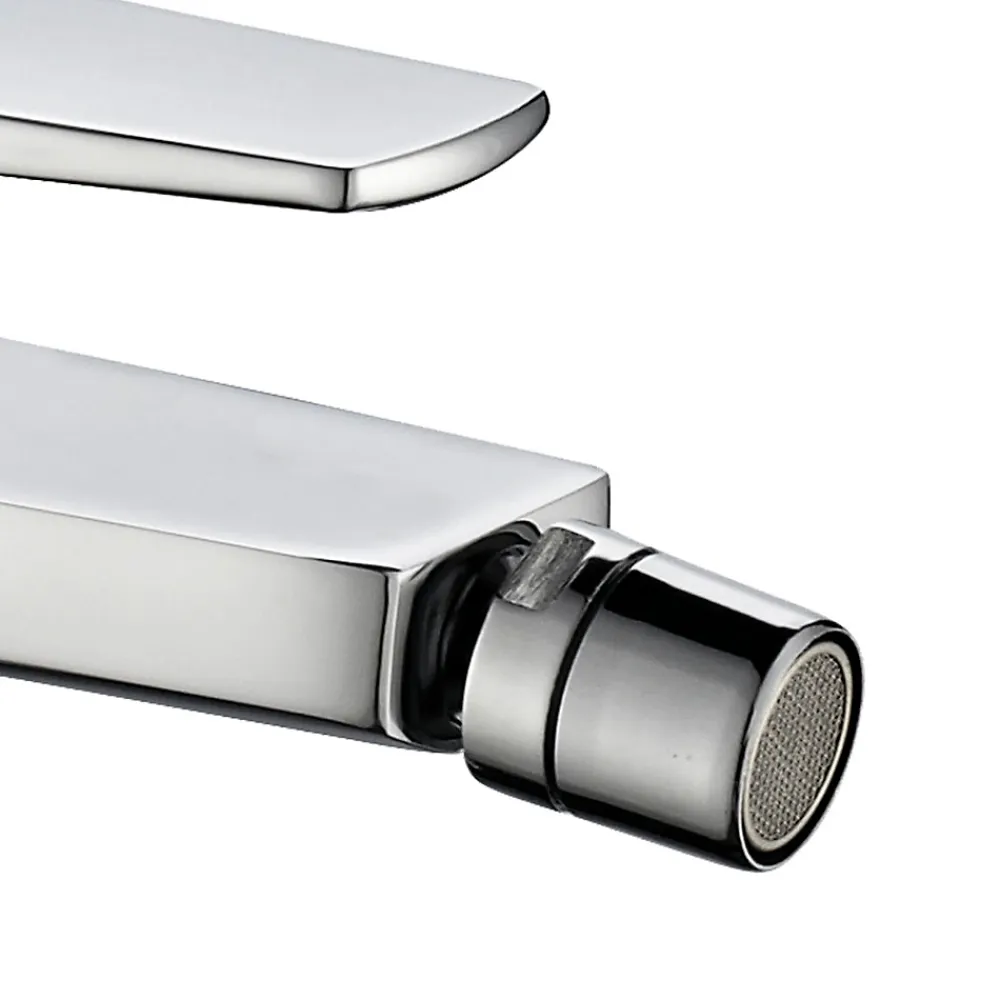 Robinet De Bidet|Kibath Robinet de bidet monocommande ASTRO avec finition chromée brillante en laiton