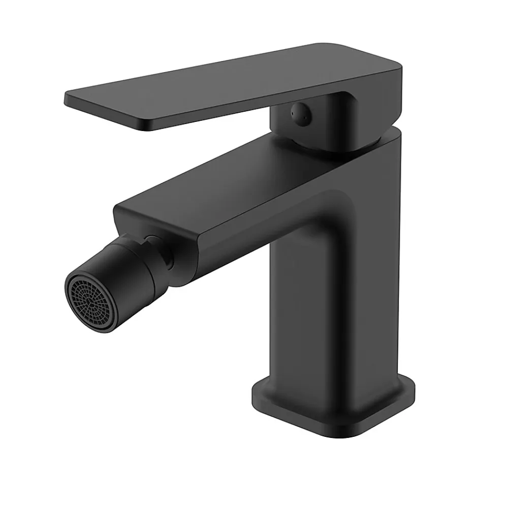 Kibath Robinet de bidet monocommande CHE avec finition noir mat en laiton