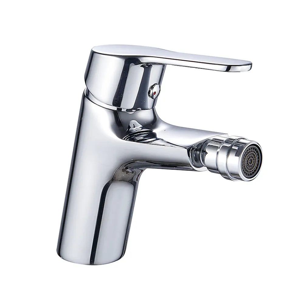 Kibath Robinet de bidet monocommande ASPA avec finition chromée brillante en laiton