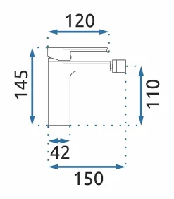 Rea Robinet de bidet Hass black