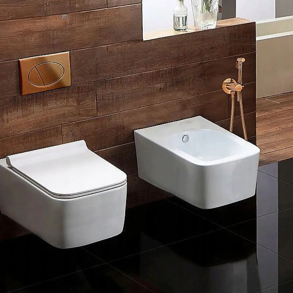 Rea Robinet De Bidet Loop Lungo Brush Copper