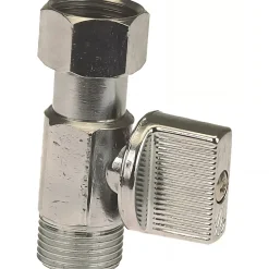 Chasse D'Eau|Raccords Dumont Robinet de chasse d'eau droit standard 3/8" pour WC mécanisme d'alimentation chasse d'eau 1/4 de tour droit de 3/8" (12x17) chrome