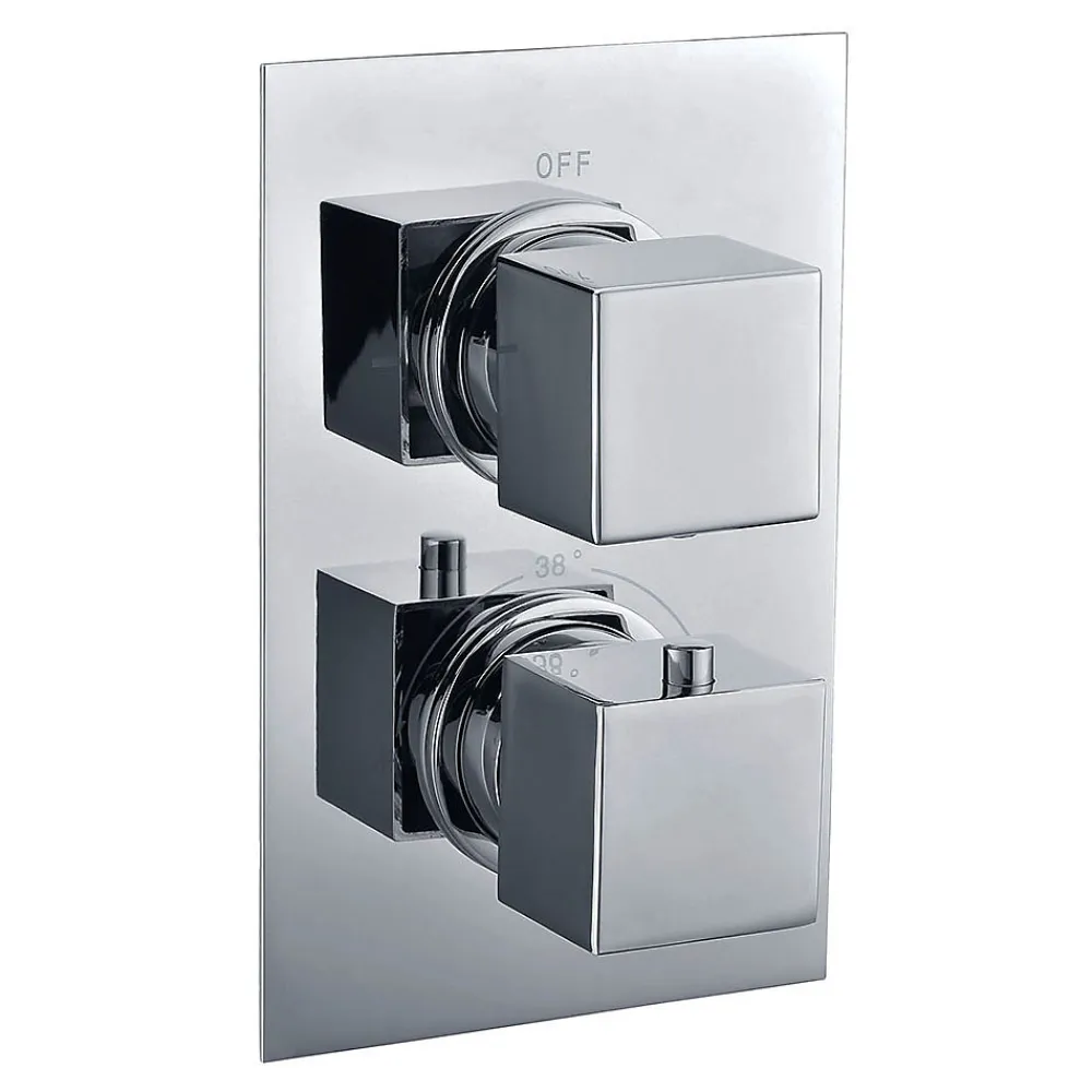 Robinet De Douche|Kibath Robinet de douche encastré (robinet seul) thermostatique ABEL finition chrome poli en laiton