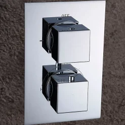 Robinet De Douche|Kibath Robinet de douche encastré (robinet seul) thermostatique ABEL finition chrome poli en laiton