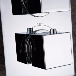 Robinet De Douche|Kibath Robinet de douche encastré (robinet seul) thermostatique ABEL finition chrome poli en laiton