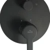 Deante Robinet De Douche Encastre Douchette/interrupteur De Pluie Laiton Galvanise Noir Mat
