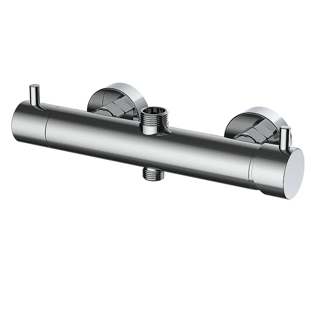 Colonne De Douche Mécanique|Kibath Robinet de douche monocommande TOR avec finition chromée brillante en laiton