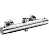 Robinet De Douche|Kibath Robinet de douche thermostatique à effet froid, finition chrome brillant, en laiton