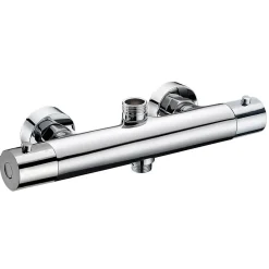 Robinet De Douche|Kibath Robinet de douche thermostatique à effet froid, finition chrome brillant, en laiton