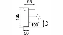 Rea Robinet De Lavabo Calani Nexos Low Black