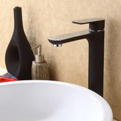Bernstein Robinet de lavabo de haute qualité Robinet de salle de bain 4025CB en noir mat