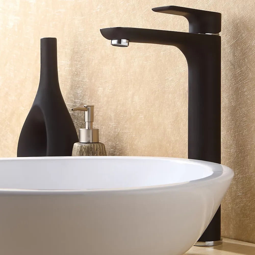 Bernstein Robinet de lavabo de haute qualité Robinet de salle de bain 4025CB en noir mat