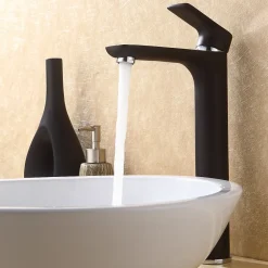Bernstein Robinet de lavabo de haute qualité Robinet de salle de bain 4025CB en noir mat