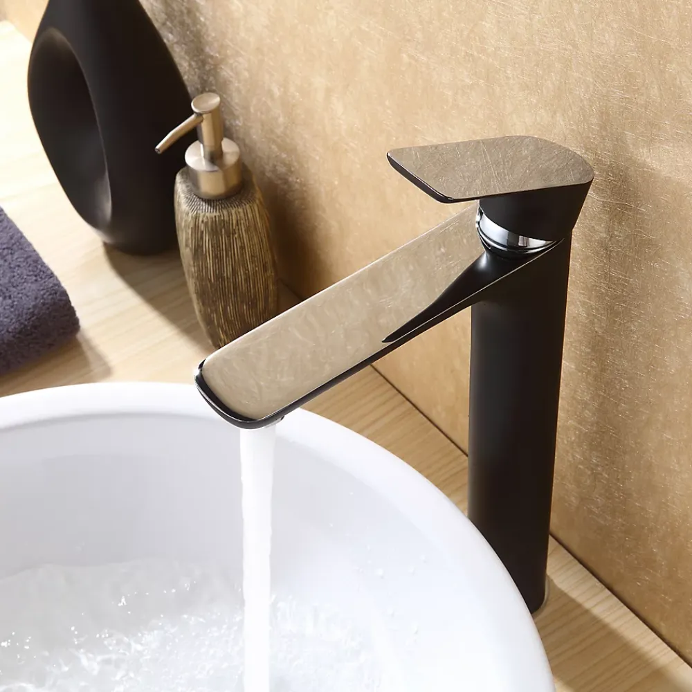 Bernstein Robinet de lavabo de haute qualité Robinet de salle de bain 4025CB en noir mat